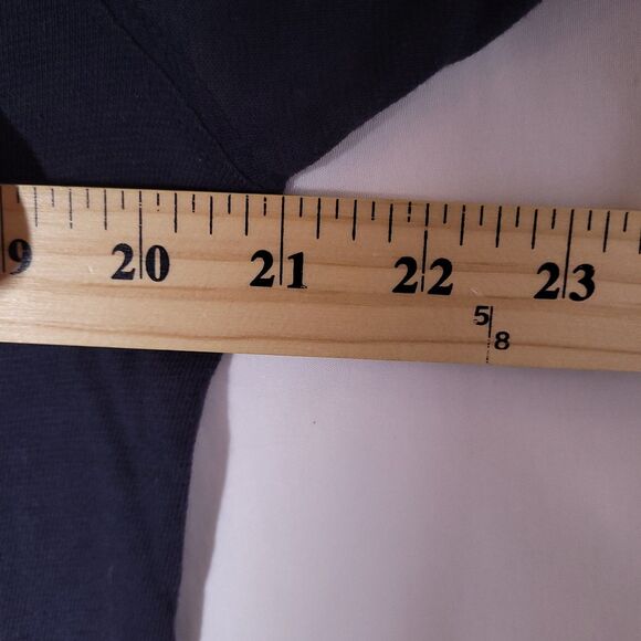 Faherty Henley Shirt Mens Medium Navy Short Sleeve - Picture 8 of 12